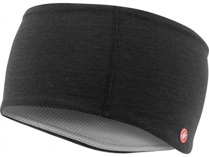 Castelli Bandito headband, Black  Čelenka do chladnejšieho počasia s Merino vlnou