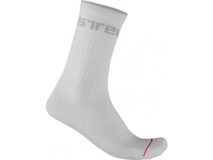 Castelli Distanza 20, White  Merino, zimné cyklo ponožky