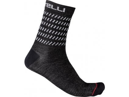 Castelli GO 15, Dark grey  Cyklistické ponožky s Merino vlnou