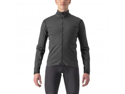 Castelli Alpha Ultimated Insulated Jacket, Dark grey  Pánska vodoodolná bunda chrániaca pred chladom aj vlhkom