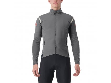 Castelli Perfetto RoS 2 Convertible Jacket, Urban gray/ Silver reflex  Pánska vetru a vode odolná bunda s odopínacími rukávmi