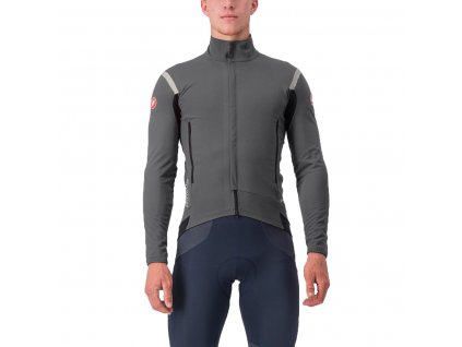 Castelli Perfetto RoS 2 Jacket, Urban gray/ Silver reflex  Pánska bunda do daždivých a veterných podmienok