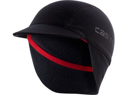 Castelli Nano Thermal Cap, Black  Zateplená a vodoodpudivá čiapka