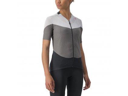 Castelli Gradient Color Block, Gunmetal grey/ Silver grey  Elegantný a funkčný dámsky letný dres