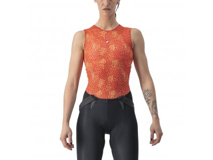 Castelli Pro Mesh 4 W SLV, Hibiscus  Dámska funkčná bielizeň bez rukávov do rôznych podmienok