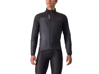 Castelli Fly Thermal, Light black  Pánska ľahučká, zimná cyklistická bunda