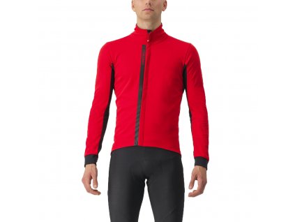 Castelli Entrata, Red/  Black light  Pánska cyklistická bunda do chladných dní