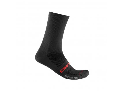 Castelli Re:Cycle Thermal 18, Black  Cyklistické ponožky do prechodného obdobia