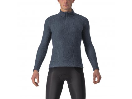 Castelli Cold Days 2nd Layer LS, Blue  Pánska druhá vrstva s dlhým rukávom do chladného počasia