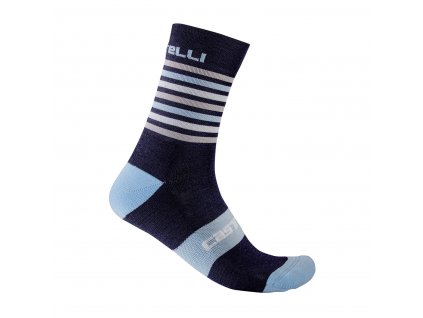 Castelli Gregge 15, Savile blue/ Dusk blue  Zimné, merino cyklistické ponožky