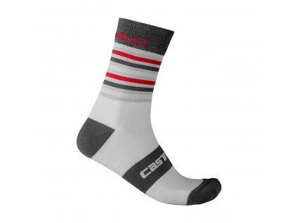 Castelli Gregge 15, Silver grey/ Dark grey  Zimné, merino cyklistické ponožky