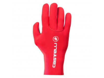 Castelli Diluvio C, Red  Neoprenové zimné cyklistické rukavice