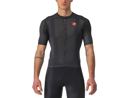 Castelli Superleggera 2, Black  Veľmi ľahký, tenký letný dres na bicykel