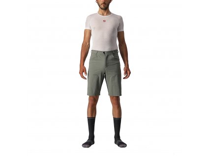 Castelli Unlimited Baggy short, Forest grey  Gravel / XC MTB šortky bez výstelky a trakov