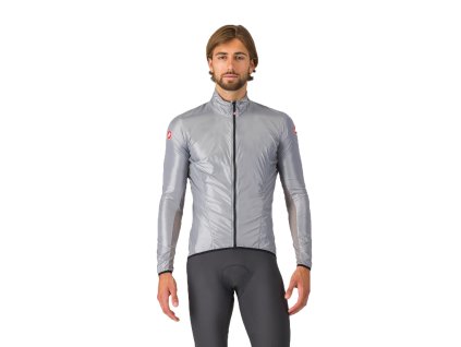 Castelli Aria Shell, Silver/ Grey Minimalistická, výborne zbaliteľná, ľahká pláštenka