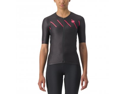 Castelli Free Speed 2 Race W, Black/ Hibiscus  Dámsky Triatlon dres