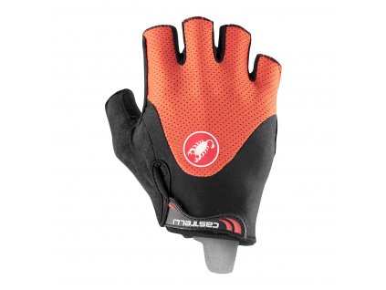 Castelli Arenberg Gel 2, Fiery red/ Black  Letné cyklistické rukavice