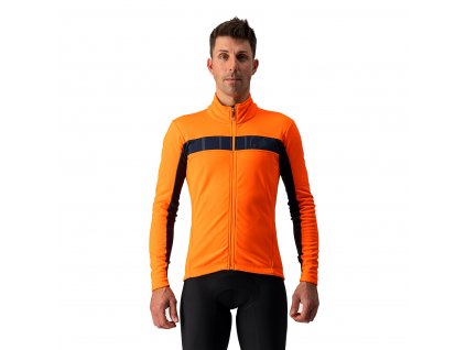 Castelli Mortirolo VI, Orange  Pánska univerzálnejšia Windstopper bunda