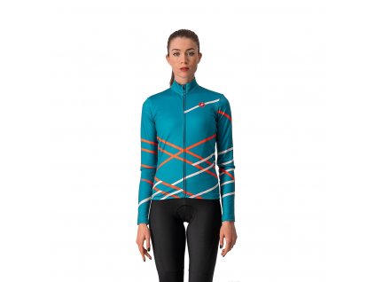 Castelli Diagonal W, Light blue  Zateplený dres s dlhým rukávom