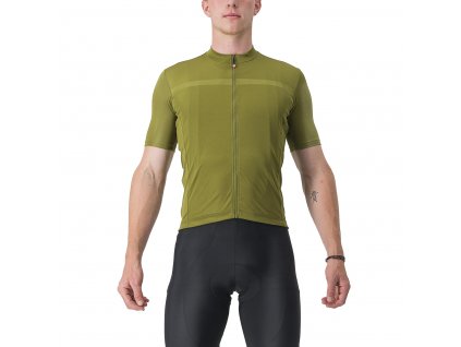 Castelli Classifica SS Jersey, Avocado green  Pánsky pohodlnejší dres v trendovom,  jednofarebnom dizajne