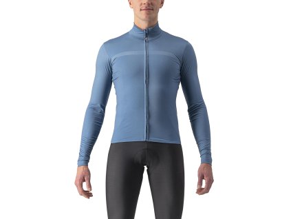 Castelli PRO Thermal MID LS, Steel blue  Mierne zateplený dres do prechodného obdobia