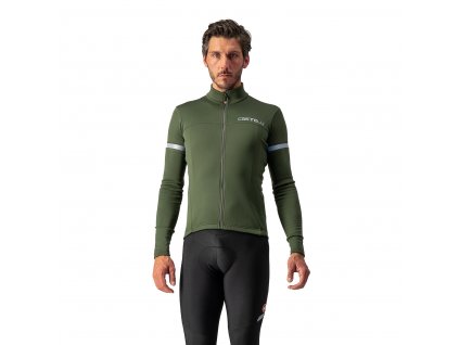 Castelli Fondo 2 LS, Military green  Zateplený dres s dlhým rukávom