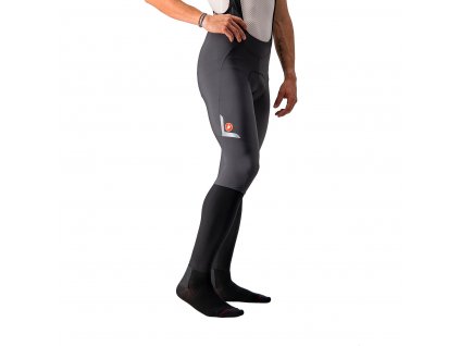 Castelli Velocissimo 5, Grey/ Silver  Pohodlné, zateplené, dlhé cyklo nohavice