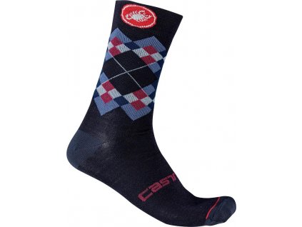 Castelli Rombo 18, Savile blue  Zimné cyklistické ponožky s Merino vlnou