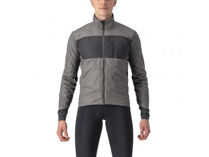 Castelli Unlimited Puffy, Nickel grey/ Dark grey  Veľmi ľahká a veľmi teplá Polartec bunda