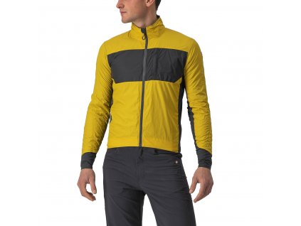 Castelli Unlimited Puffy, Goldenrod/ Dark grey  Veľmi ľahká a veľmi teplá Polartec bunda