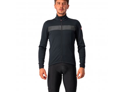 Castelli Raddoppia 3, Light black  Zimná, teplá bunda na bicykel