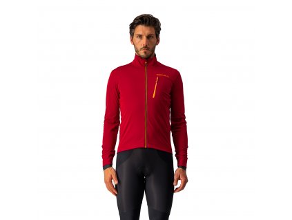 Castelli Go Jacket, Dark red  Mierne zateplená univerzálna bunda na bicykel
