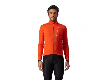Castelli Go Jacket, Red/ Orange  Mierne zateplená univerzálna bunda na bicykel