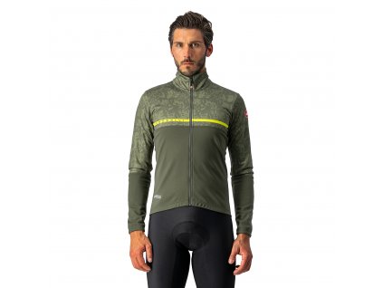 Castelli Finestre jacket, Military green/ Yellow  Univerzálna bunda na bicykel najmä do prechodného obdobia