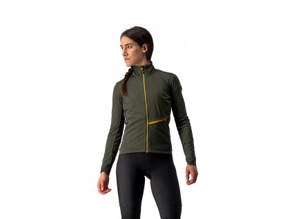 Castelli Go W Jacket, Military green  Dámska zimná bunda na bicykel