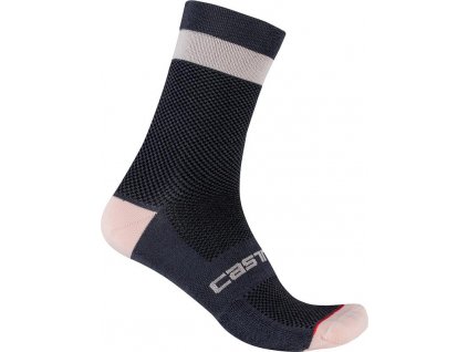 Castelli Alpha W 15, Dark blue/ Pink  Dámske zimné cyklo ponožky