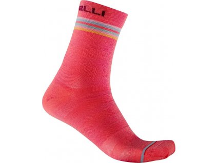 Castelli Go W 15, Brilliant pink  Dámske zimné cyklistické ponožky