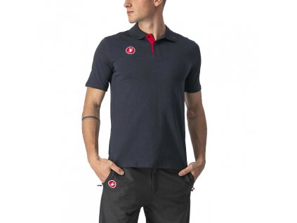 Castelli Race Day Polo, Black  Polokošeľa na voľný čas