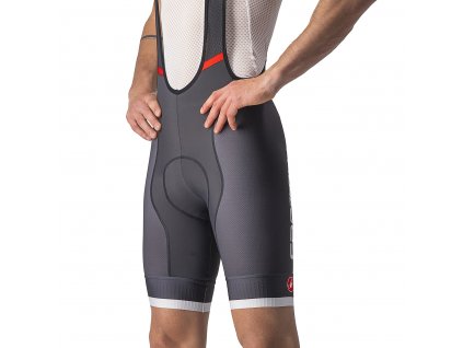 Castelli Competizione KIT Bibshort, Dark grey/ Silver grey  Bestseller, pánske cyklo nohavice s trakmi