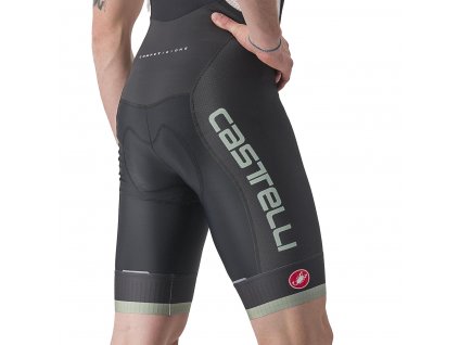 Castelli Competizione KIT Bibshort, Defender green  Bestseller, pánske cyklo nohavice s trakmi