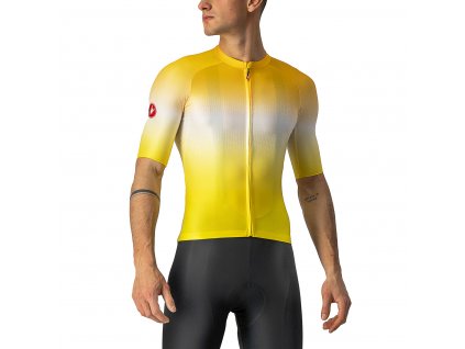 Castelli Aero Race 6.0 SS, Maize/ Saffron  Aerodynamika a závodné nasadenie, sedí tomuto dresu