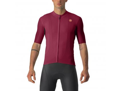 Castelli Endurance Elite SS, Bordeaux  Univerzálnejší dres, pohodlie na dlhých vytrvalostných jazdách