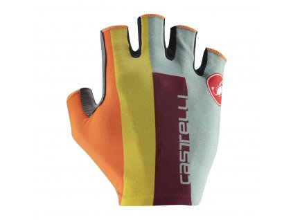 Castelli Competizione 2 Glove, Defender green/ Dark red/ Bordeaux  Hravý dizajn, exceletne pohodlný a bezpečný úchop