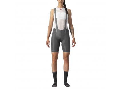 Castelli Free Aero Rc W Bibshort, Gunmetal grey  Dámske cyklo nohavice stvorené pre pohodlie i závod