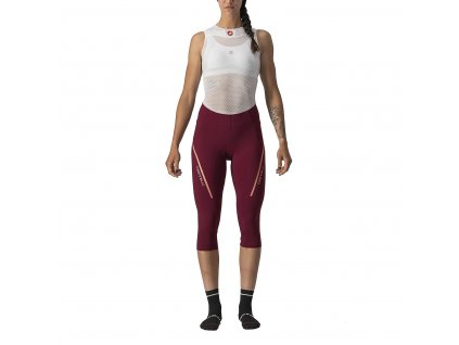 Castelli Velocissima 3 Knicker, Bordeaux/ Blush  Letné dámske 3/4 nohavice na bicykel