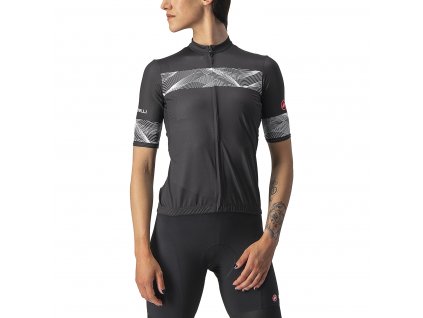 Castelli Fenice W SS, Light black/ White  Pohodlný, dámsky, letný dres na bicykel