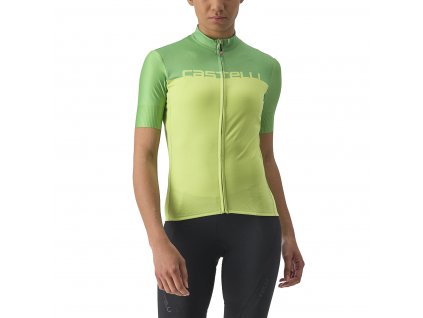 Castelli Velocissima W SS, Bright lime/ Absinthe  Pohodlný, dámsky, letný dres na bicykel