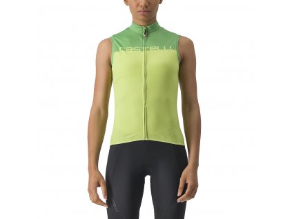 Castelli Velocissima W SLV, Bright lime/ Absinthe  Pohodlný, dámsky, letný dres bez rukávov