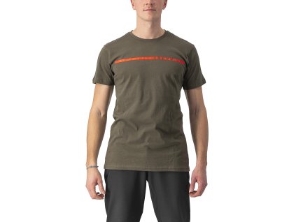 Castelli Ventaglio Tee, Dark khaki  Tričko na voľný čas