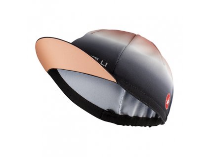 Castelli Dolce Cap, Blush/ Light black  Letná cyklo šiltovka aj pod prilbu s krátkym šiltom